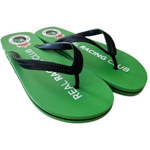 Real Racing Club Teenslippers, uniseks, voor volwassenen, maat 41, Groen, 41 EU