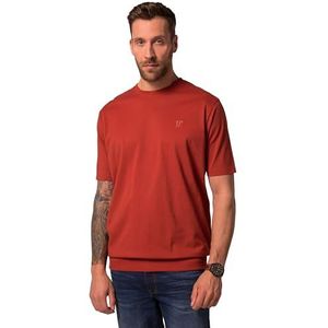 JP 1880 Heren buikfit T-shirt, steenrood, 3XL