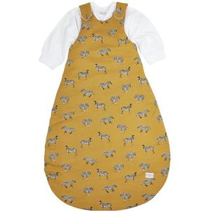 MEYCO Unisex - Baby Jersey 2-delige slaapzak, Zebra Honing Gold, 80/86