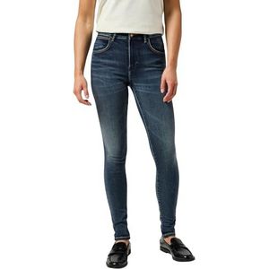 Wrangler High Skinny Jeans voor dames, Harmony Blues, 25W / 30L