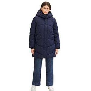 TOM TAILOR Dames Lange winterjas 1033560, 30025 - Navy Midnight Blue, XS