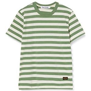 Kings Of Indigo Darius T-shirt voor heren, Groen (groene streep 7615), S