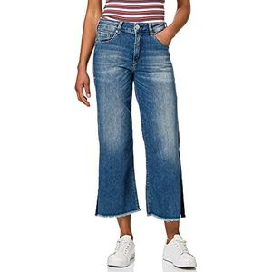 Herrlicher Super G Flared Cropped Denim Cashmere Touch Jeans voor dames, Mariana Blue 833, 32