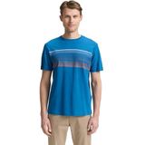 TOM TAILOR - Shirt - Blauw/Navy/Ombergrijs/Wit - T-shirt