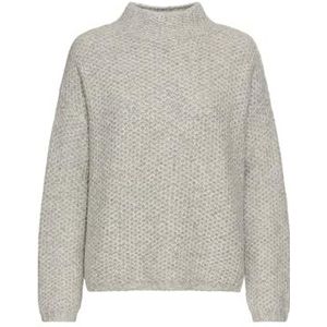 camel active - Gebreide Trui - Grijs - Opstaande Kraag