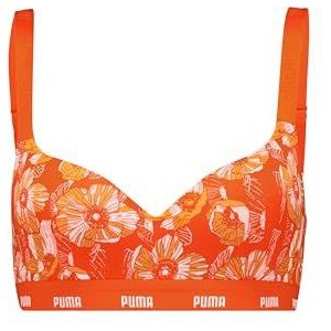 PUMA Dames Short Top, flame orange, XS