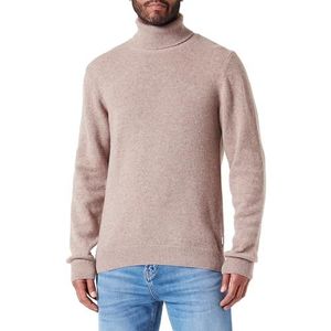 CASUAL FRIDAY CFKarl gebreide trui met rolkraag voor heren, met rolkraag, 1713121/Silver Mink Melange, XL