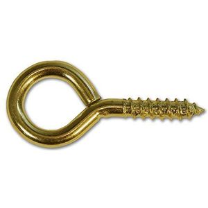 Bulk Hardware BH02313 fotolijsten schroefconstructie 17 mm, galvanisch messing (verpakking van 25), wit, stuk