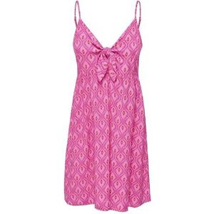 Onlnova Life Vis Jules Dress AOP, fuchsiapaars, S