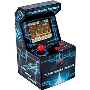 ITAL Mini Arcade-machine, retro design, draagbare mini-console met 250 spellen, 16 bits, machine, perfect als geek-cadeau voor kinderen en volwassenen (Blauw)