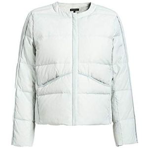 Apart donsjack voor dames met brede ronde hals, Smoky Blue., 42