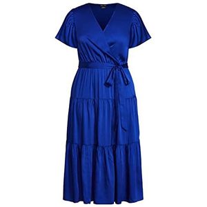 CITY CHIC Plus Size Maxi Tiered SWEETNES, in elektrisch blauw, maat, 14, Blauw, 40