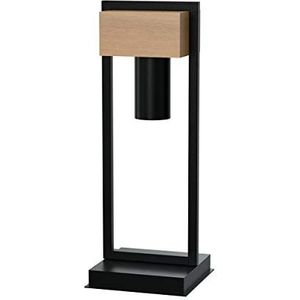 Homemania Tafellamp, metaal, zwart, hout