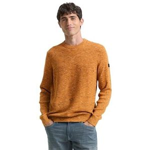TOM TAILOR heren trui, 39291 - Peanut Multicolor Space Dye, XL