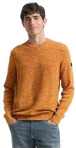 TOM TAILOR heren trui, 39291 - Peanut Multicolor Space Dye, XL