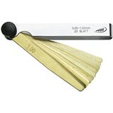 Feeler Gauge - Meetbereik 0,05 – 1 mm - Antimagnetisch Messing - 20 Vellen