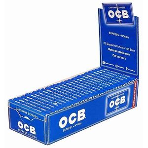 OCB 16730 blauw elastiek - rollen sigarettenpapier, blauw, 2 pakketten