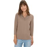 Cecil - Poloshirt - Bruin - Dames - Met Knoopdetail