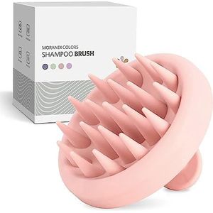 Siliconen hoofdmassageborstel, shampooborstel, siliconen scalp massager voor peeling en gebruik met rozemarijnolie om de haargroei te stimuleren, hoofdmassage shampoo haarborstel [nat en droog],