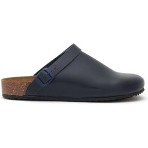 Scholl Cork Pro Clog, schoenen voor medische professionals, uniseks, volwassenen, 35 EU, Blauw, 35 EU