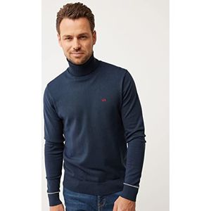 Mexx Heren Roll Neck Sweater, Navy, M