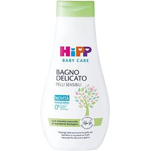 HiPP - Baby Care - Zachte douchebad voor kinderen, reinigt en regenereert zacht, geen tranen, voor de gevoelige huid, pH-neutraal, met natuurlijk biologisch amandelextract, 1 stuk, 350 ml