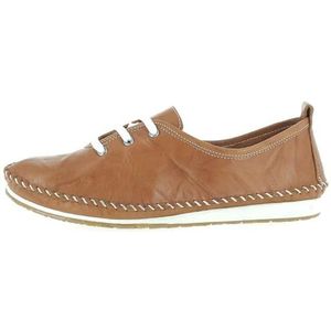 Andrea Conti Damessneakers met veters, cognac, 43 EU, cognac, 43 EU