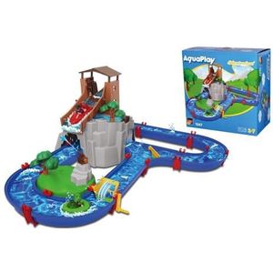 AquaPlay - AdventureLand - Waterbaan - 57 delen - Blauw - Inclusief 2 speelfiguren en 2 boten - Vanaf 3 jaar