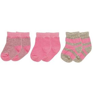 Playshoes Unisex Baby Sokken eerste sokken, verpakking van 3, Gr. One Size (Manufacturer Maat: 0-3 maanden), roze (original 900), Eén maat