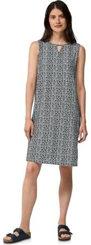 Cecil - Gedessineerde Jersey Jurk - Blauw - Mouwloos - Gr: XXL