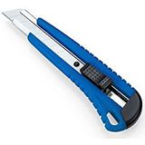 Dahle Basic Cutter (18 mm afbreekmes, universeel mes en knutselmes voor veelzijdig gebruik, incl. 2 reservemesjes) blauw