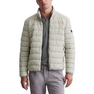 Marc OPolo Gewatteerde herenjas met opstaande kraag, licht, grijs, S