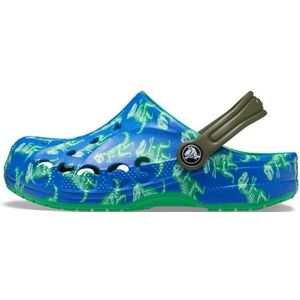 Crocs Baya Clog T, uniseks klompen voor jongens, Blue Bolt Multi, 19/20 EU