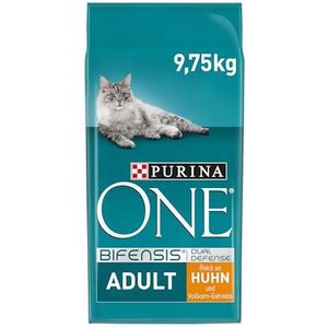 PURINA ONE Bifensis kroketten voor volwassenen, rijk aan kip en volle granen, 9,75 kg