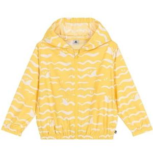 Petit Bateau Anti-uv-windjack voor jongens, geel/wit, 8 Jaar