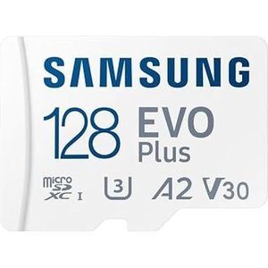 MicroSDHC-kaart, 128 GB, klasse 10, hoge overdrachtssnelheid, ideaal voor het opslaan van foto's en video's op mobiele apparaten en camera's.