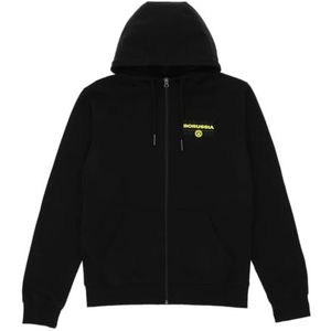 Borussia Dortmund BVB sweatjack Black & Neon, 100% katoen, duurzaam maat M, zwart, M