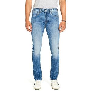 Buffalo David Bitton Heren Ash Slim Denim Jeans, Veined And Crinkled Indigo, 27W / 32L