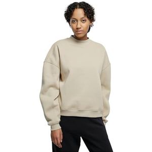 Urban Classics Dames Sweatshirt Dames Oversized Organic Crewneck wetsand XS, Wetzand, XS