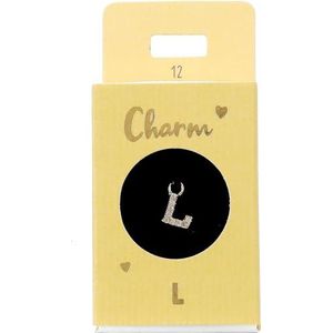 Depesche 11834-012 Bedel letter L, vergulde hanger voor kettingen, armbanden en oorbellen, ideaal als klein geschenk