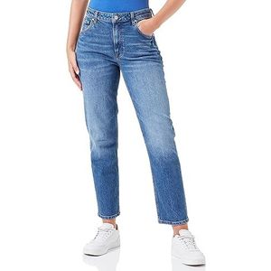 GANT Straight Cropped Jeans voor dames, Mid Blue Broken in, 30