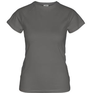 Nmkatinka S/S Raglan Top Fwd JRS Noos, Charcoal Gray, S
