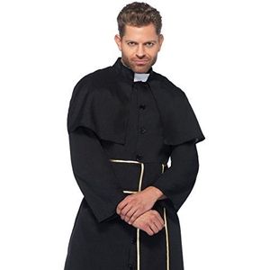 Leg Avenue 85334 - Priest Kostüm Set, 2-teilig, Größe XL, schwarz