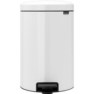 Brabantia NewIcon Prullenbak, Kunststof Binnenemmer, White, 20 Liter