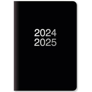 Letts of London Dazzle A5 academische 2024/2025 week om dagboek te bekijken - zwart