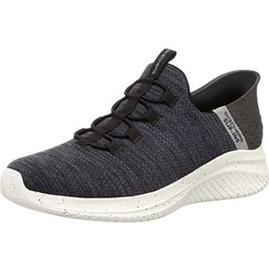 Skechers Ultra Flex 3.0 Right Away Sneaker voor heren, Zwarte Mesh Trim, 41.5 EU