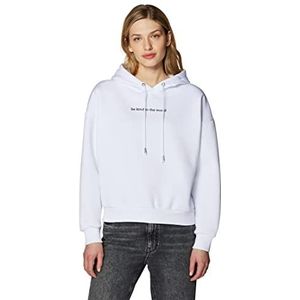 Mavi Dames Be Kind to The World Bedrukt Sweatshirt, wit, XL