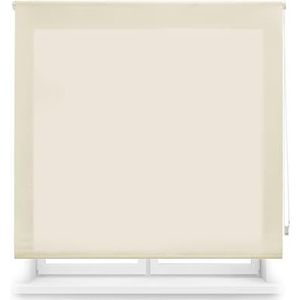 ECOMMERC3 | Transparant rolgordijn op maat, 160 x 175 cm, eenvoudige installatie, stofgrootte 157 x 170 cm, beige