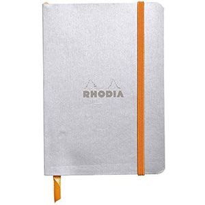 Rhodiarama Softback notitieboek, A5 Gevoerd. A6 ZILVER