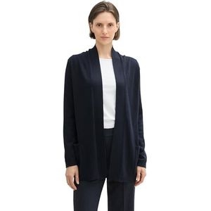 TOM TAILOR 1042975 Basic Cardigan gebreide jas voor dames, 10668 - Sky Captain Blue, S